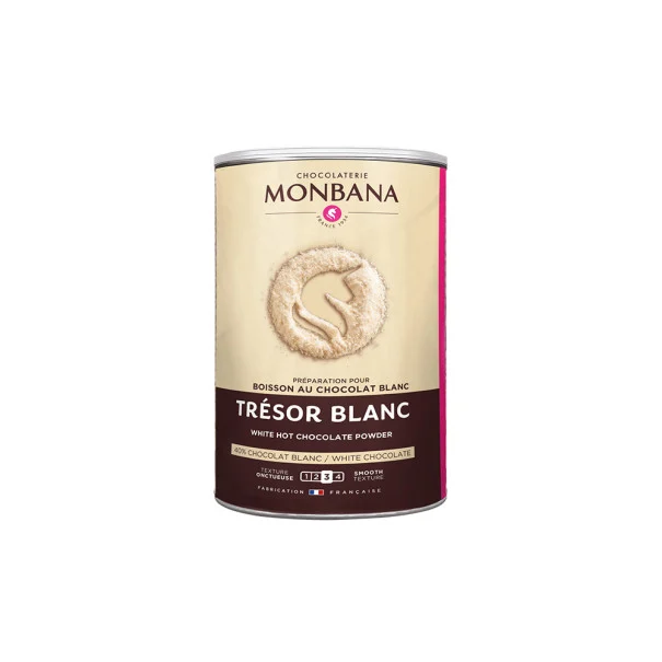 MONBANA - TRESOR BLANC CHOCOLAT EN POUDRE BOITE 500G