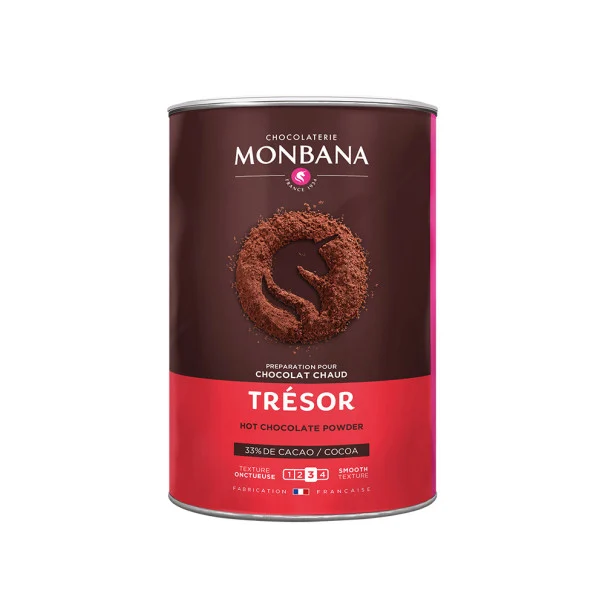 MONBANA - TRESOR CHOCOLAT EN POUDRE 33% CACAO BOITE 1KG