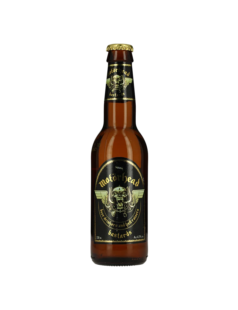 MOTORHEAD BASTARDS LAGER 33CL 4.7%