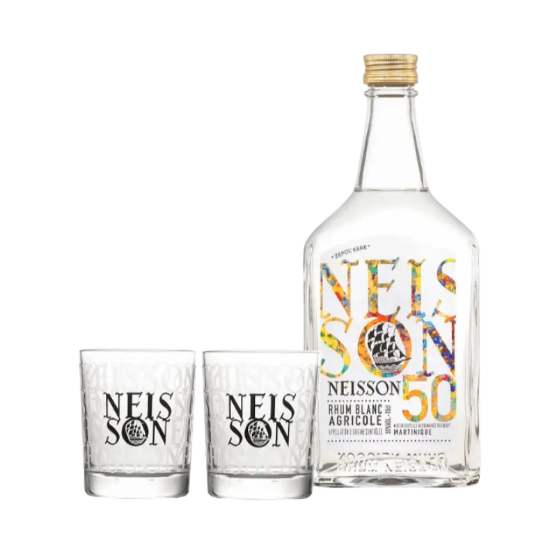 NEISSON COFFRET TI-PUNCH BLANC & 2 VERRES