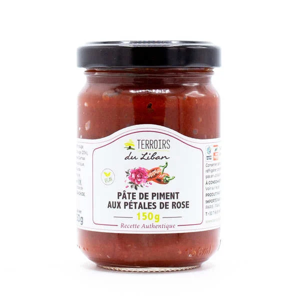 Pâte de piment aux pétales de rose