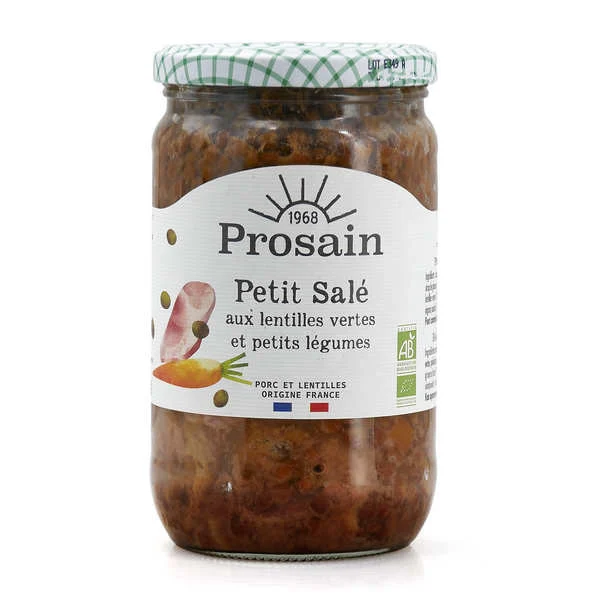 Petit salé aux lentilles vertes bio