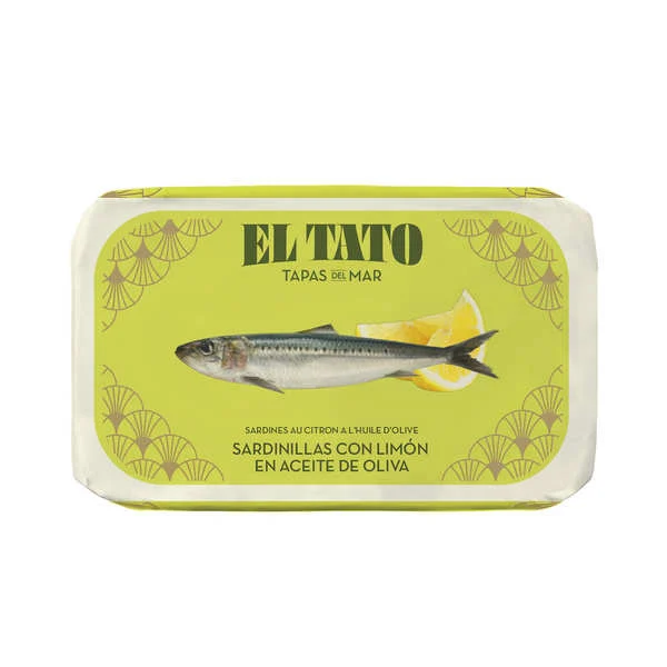 Petites sardines à l'huile d'olive au citron