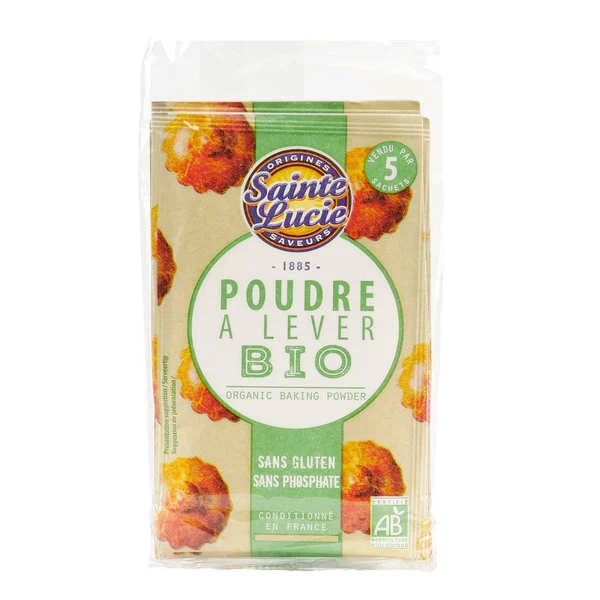 Poudre à lever Bio - Pack de 5x10g