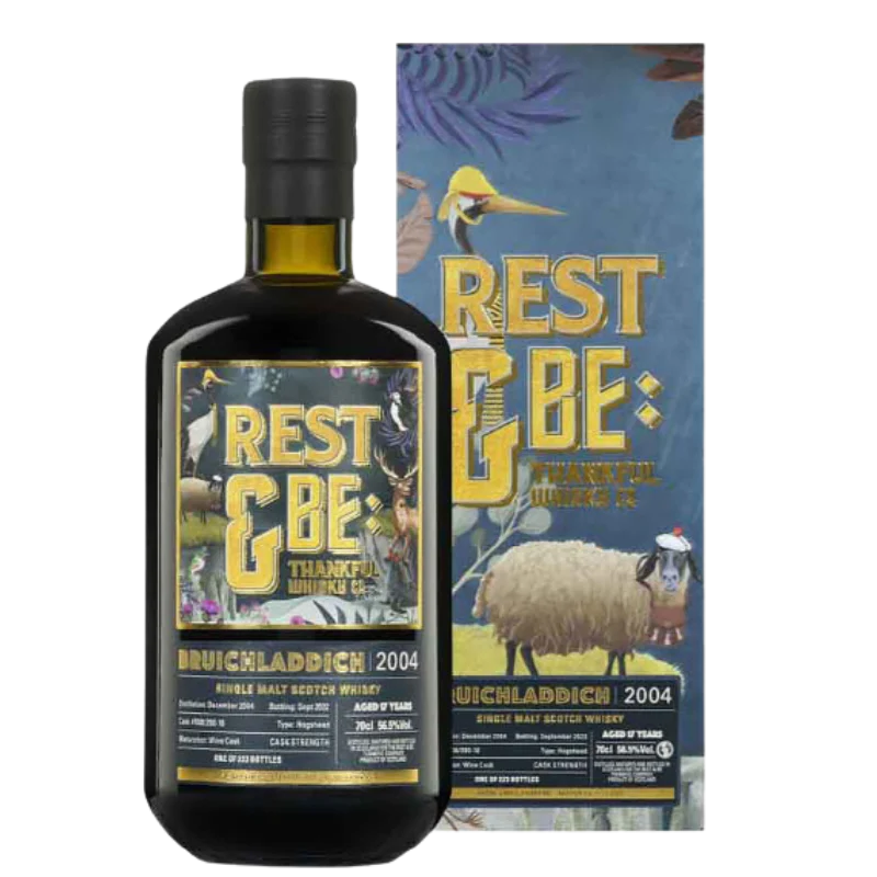 REST & BE THANKFUL 17 ANS 2004 BRUICHLADDICH WINE CASK
