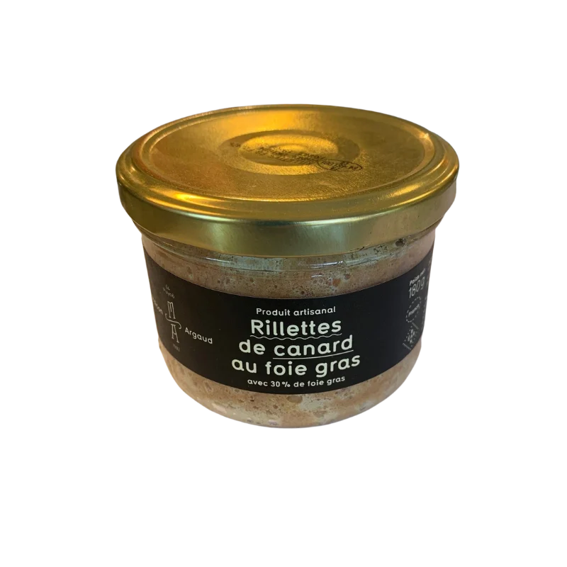 RILLETTES DE CANARD AU FOIE GRAS MAISON ARGAUD 180g