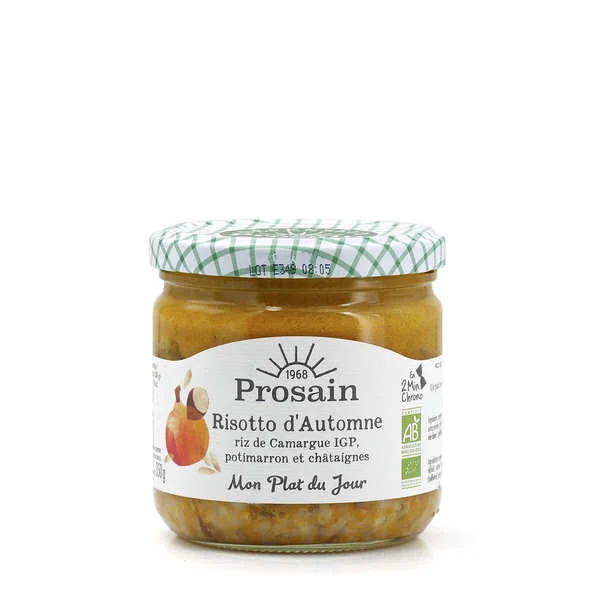 Risotto d'automne bio au potimarron et chataignes