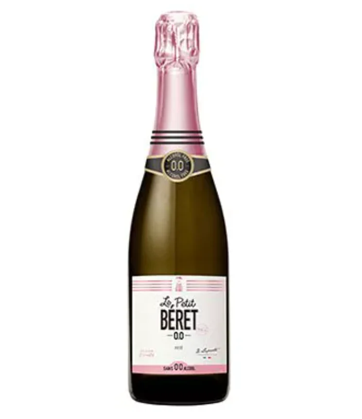 Rosé effervescent sans alcool