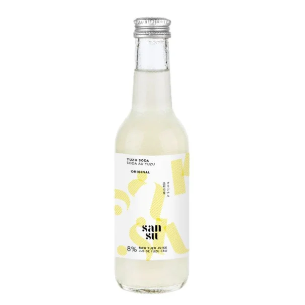 SANSU - SODA AU CITRON YUZU ORIGINAL BOUTEILLE VERRE 250ML x12