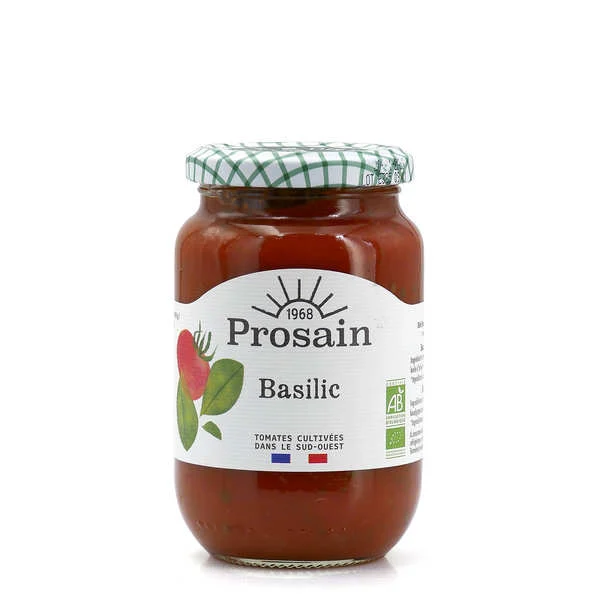 Sauce tomate bio au basilic - Prosain