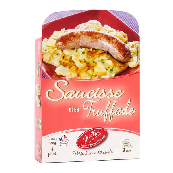 Saucisse et truffade - Plat traiteur frais 1 part