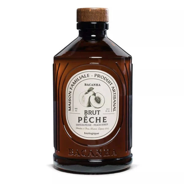 Sirop Bio de Pêche Bacanha - 400 ml