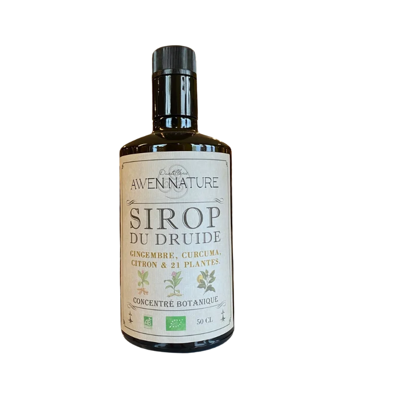 SIROP DU DRUIDE CURCUMA GINGEMBRE AWEN 50CL BIO