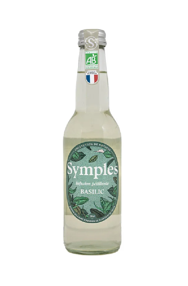 SYMPLES - INFUSION PETILLANTE BASILIC 330ML x12 BIO