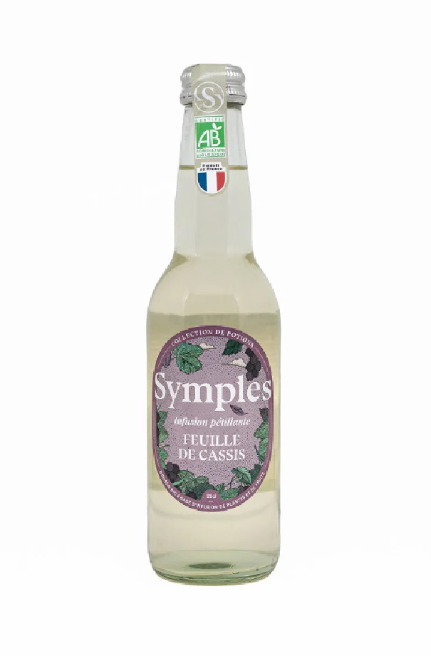 SYMPLES - INFUSION PETILLANTE FEUILLE DE CASSIS 330ML x12 BIO