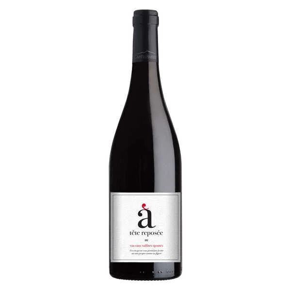 A tête reposée AOP Languedoc - vin rouge sans sulfites ajoutés