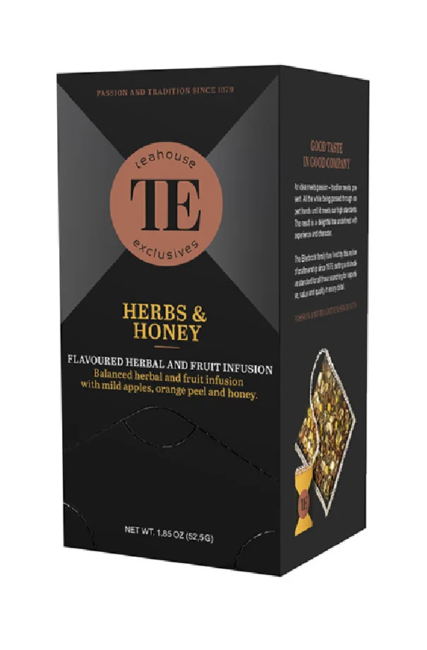 TEAHOUSE LUXURY - INFUSION HERBS AND HONEY SACHET 3.5G x15