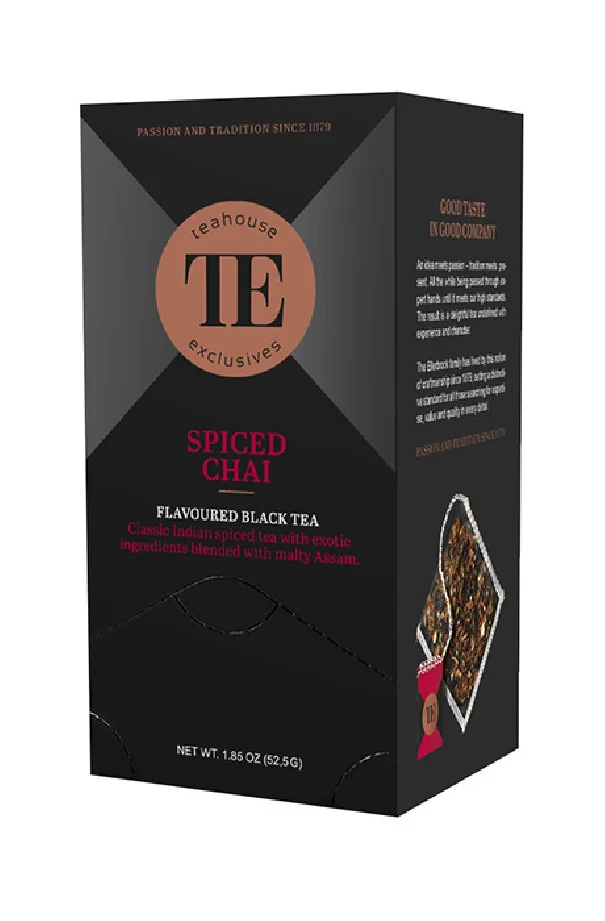 TEAHOUSE LUXURY - THE NOIR SPICED CHAI SACHET 3.5G x15
