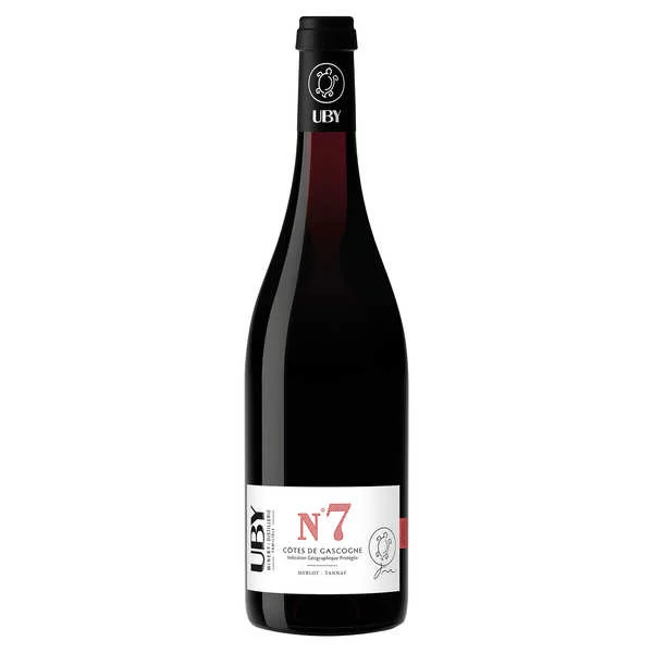 UBY N°7 Merlot Tannat - vin rouge IGP Côtes de Gascogne