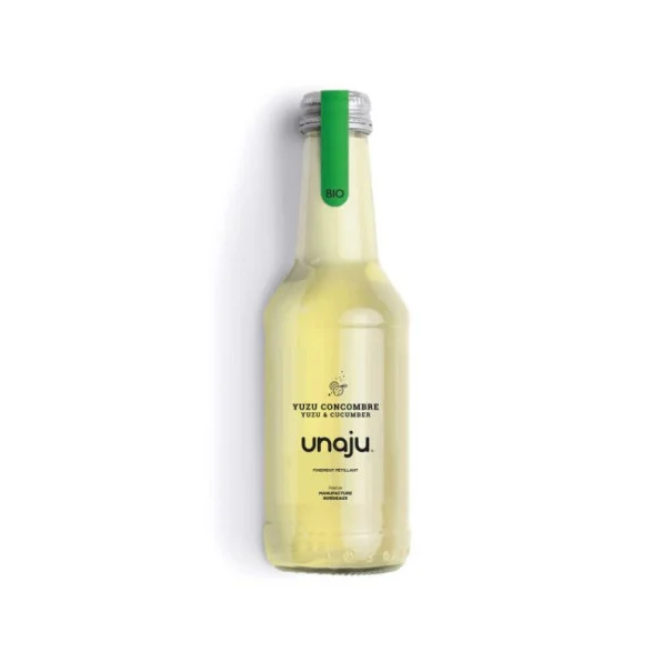 UNAJU - BOISSON PETILLANTE YUZU CONCOMBRE 250ML x12 BIO