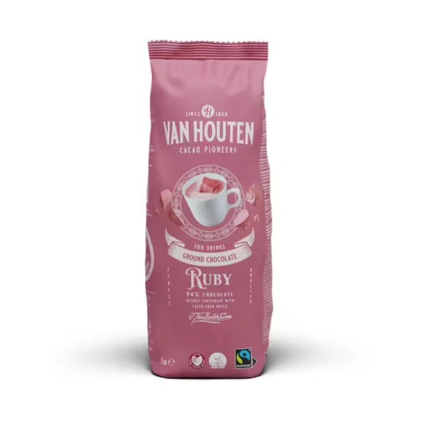 VAN HOUTEN - POUDRE CHOCOLATEE RUBY 1KG
