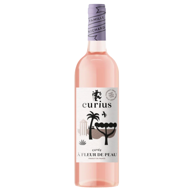 VIN DE FRANCE CURIUS ROSE TENDRE A FLEUR DE PEAU