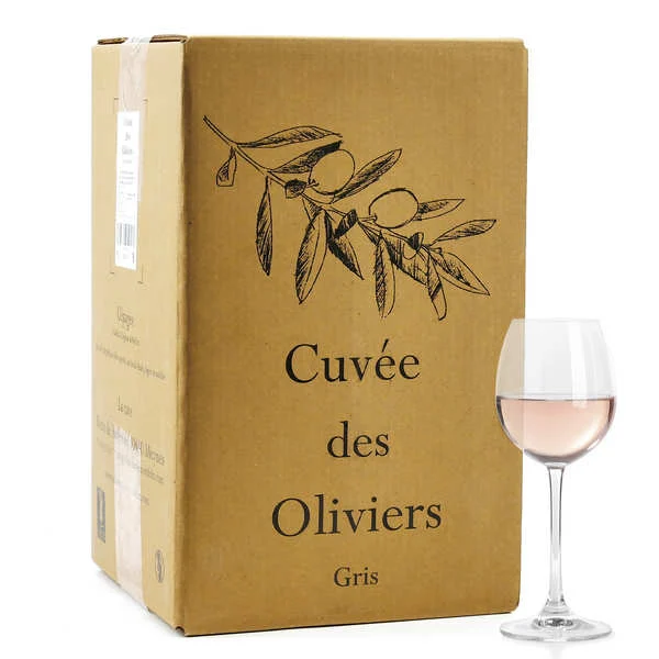 Vin rosé Cuvée des Oliviers bio en BIB de 5L