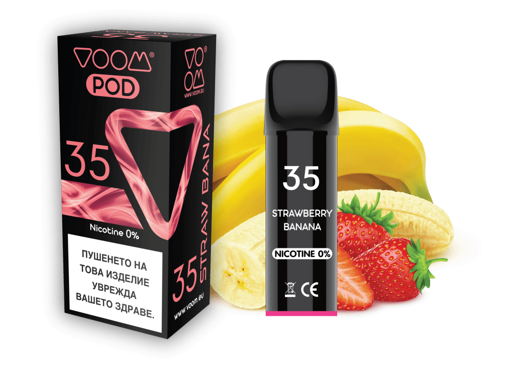 VOOM POD 35 Strawberry Banana 2 ml- 0% nicotine