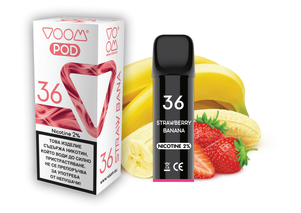 VOOM POD 36 Strawberry Banana2 ml - 2% nicotine