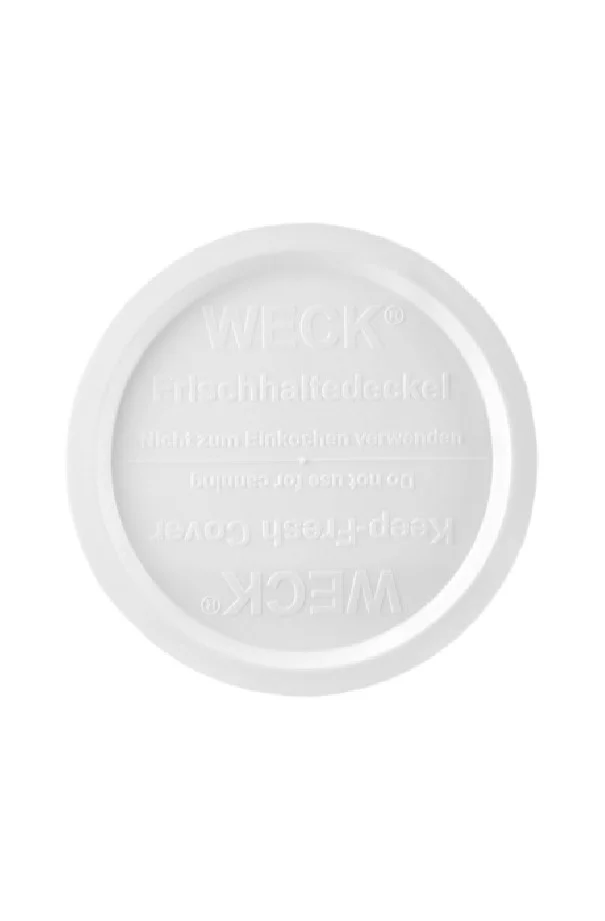 WECK - COUVERCLE PVC BLANC Ø100MM x5