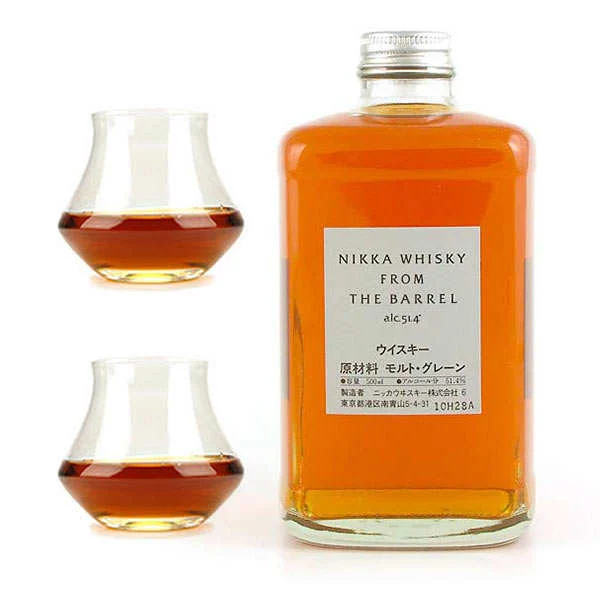 Whisky Nikka from the barrel 51,4% et ses 2 verres de dégustation