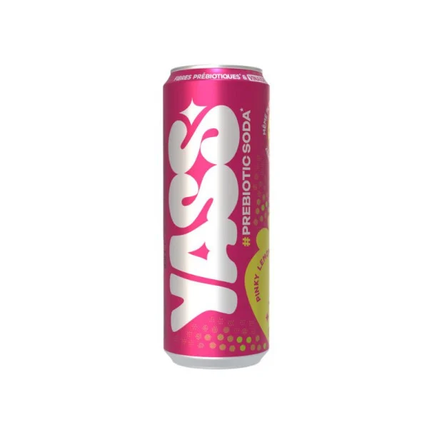 YASS - PREBIOTIC SODA PINKY LEMONADE 330ML x12