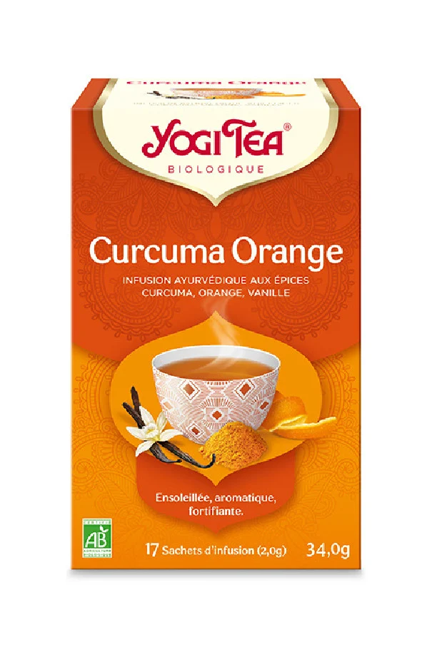 YOGITEA - INFUSION CURCUMA ORANGE x17 SACHETS BIO