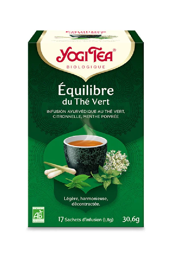 YOGITEA - INFUSION ENERGIE THE VERT x17 SACHETS BIO