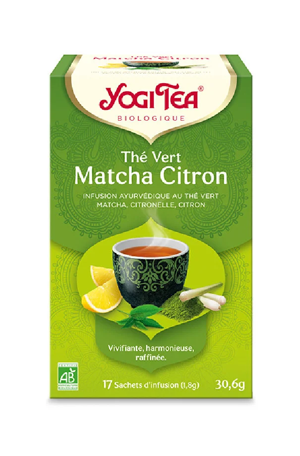YOGITEA - INFUSION MATCHA CITRON x17 SACHETS BIO