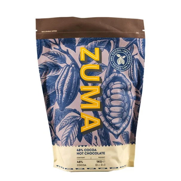 ZUMA - DARK HOT CHOCOLATE 48% CACAO POCHE 1KG