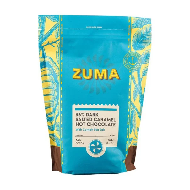 ZUMA - DARK SALTED CARAMEL HOT CHOCOLATE POCHE 1KG